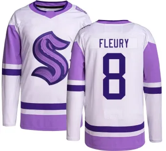 Men's Cale Fleury Seattle Kraken Hockey Fights Cancer Jersey - Authentic