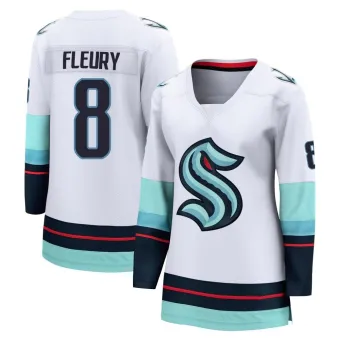 Women's Cale Fleury Seattle Kraken Away Jersey - White Breakaway